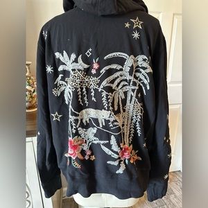 NWOT Johnny Was Manu Zip Up Hoodie Sz. L